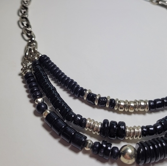 NOWT Free People Oceanfront layered necklace in Black - Picture 3 of 4
